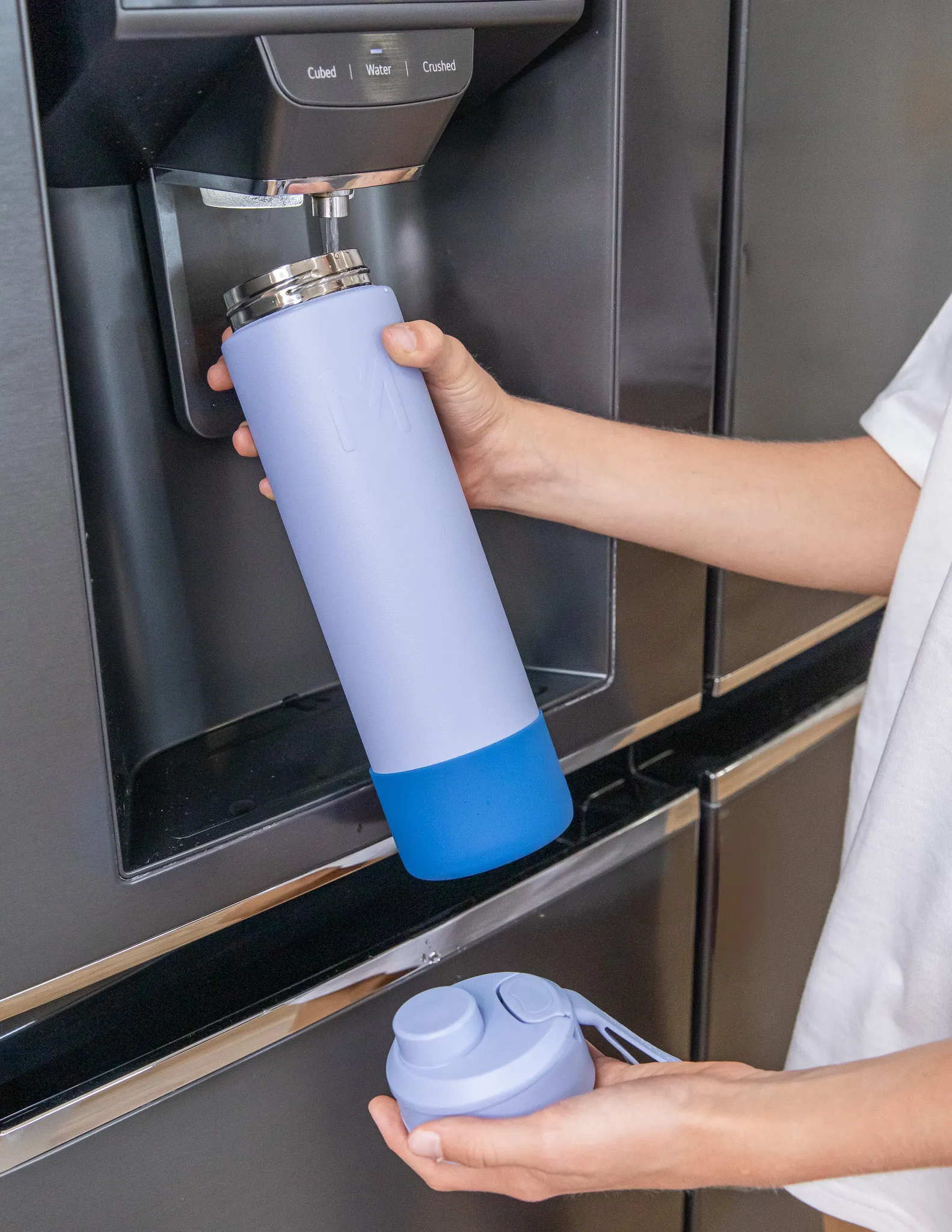 MontiiCo Fusion Sipper Lid Drink Bottle | Cloud - 700ml