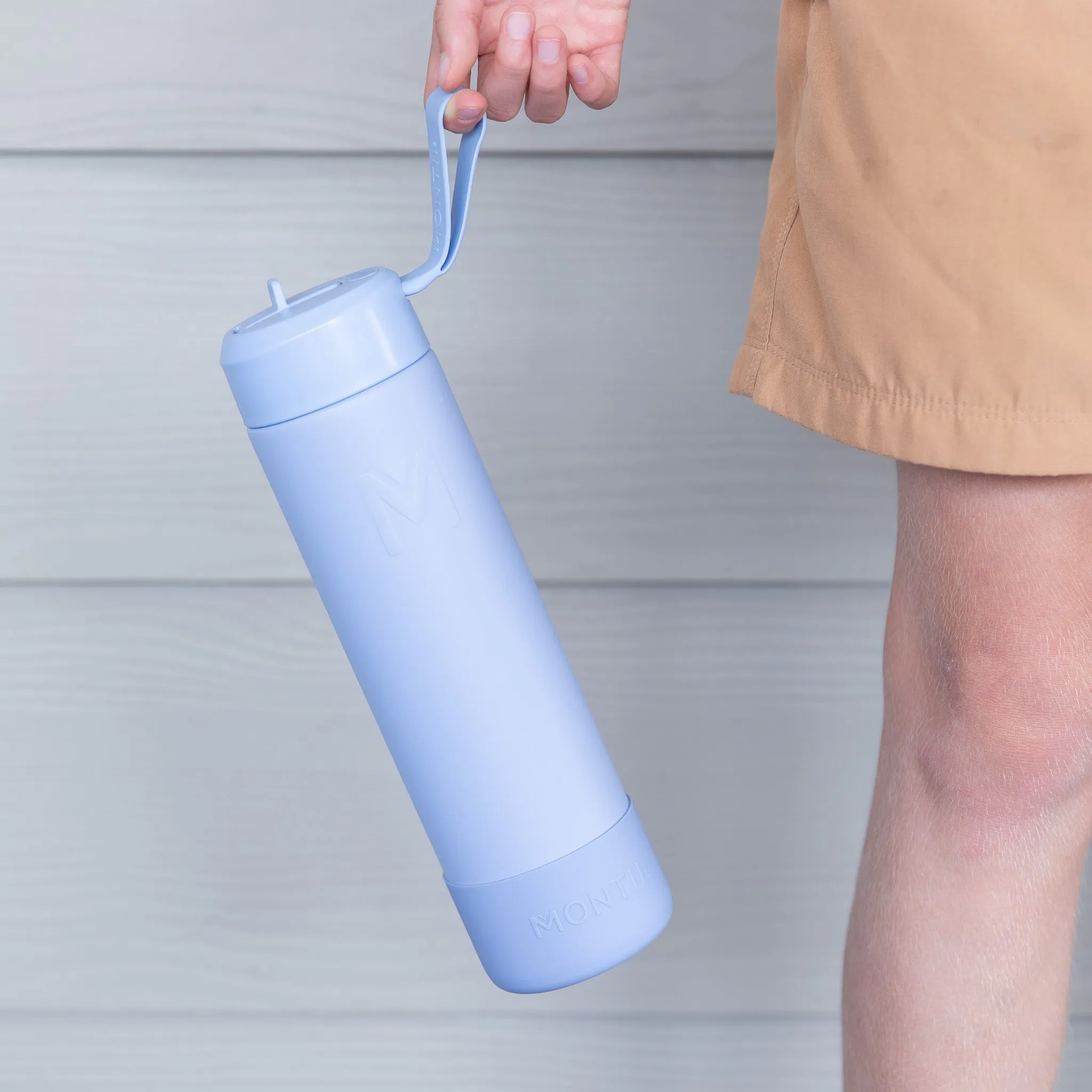 MontiiCo Fusion Sipper Lid Drink Bottle | Cloud - 700ml