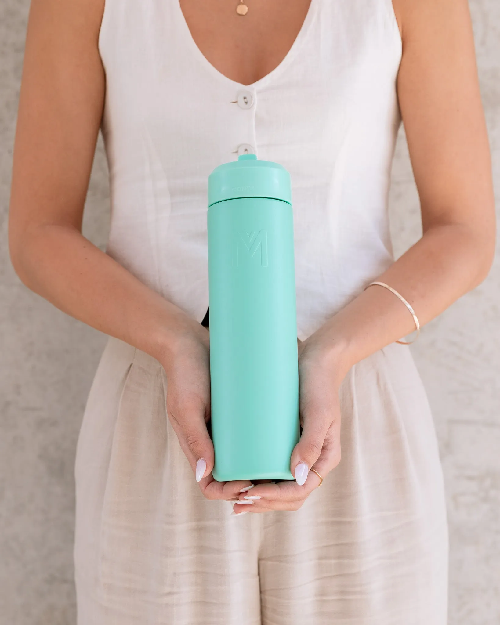 MontiiCo Fusion Sipper Lid Drink Bottle | Lagoon - 700ml