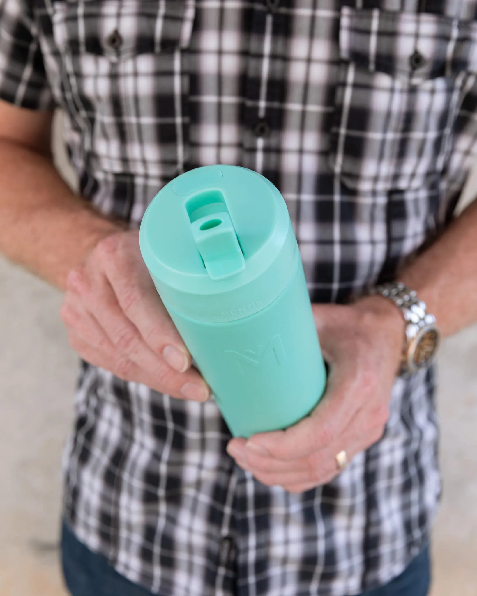 MontiiCo Fusion Sipper Lid Drink Bottle | Lagoon - 700ml