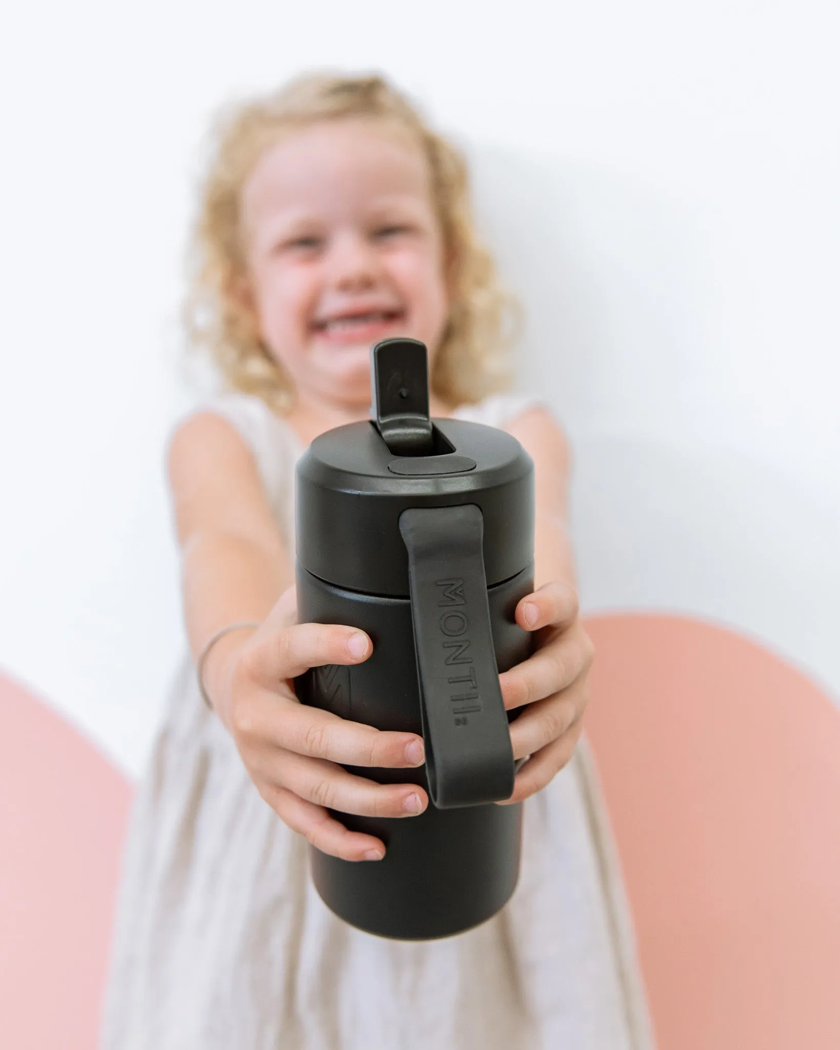 MontiiCo Fusion Sipper Lid Drink Bottle | Midnight - 350ml