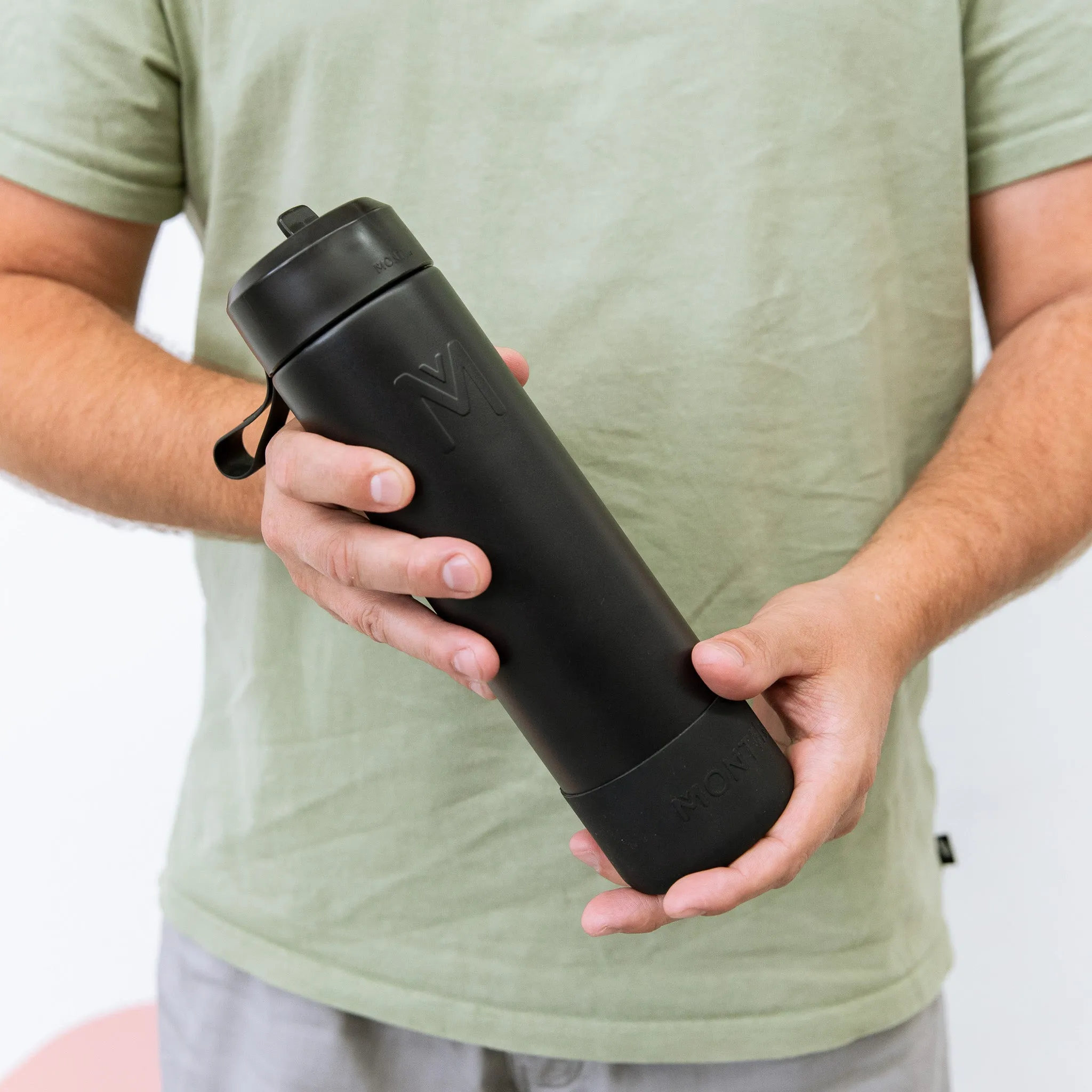 MontiiCo Fusion Sipper Lid Drink Bottle | Midnight - 700ml
