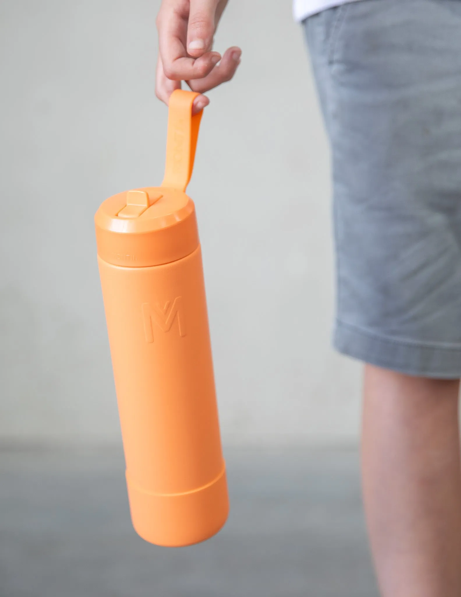MontiiCo Fusion Sipper Lid Drink Bottle | Tangerine - 700ml
