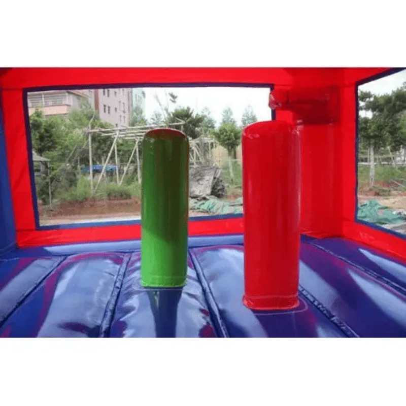 Multi-Colored Castle Bounce House