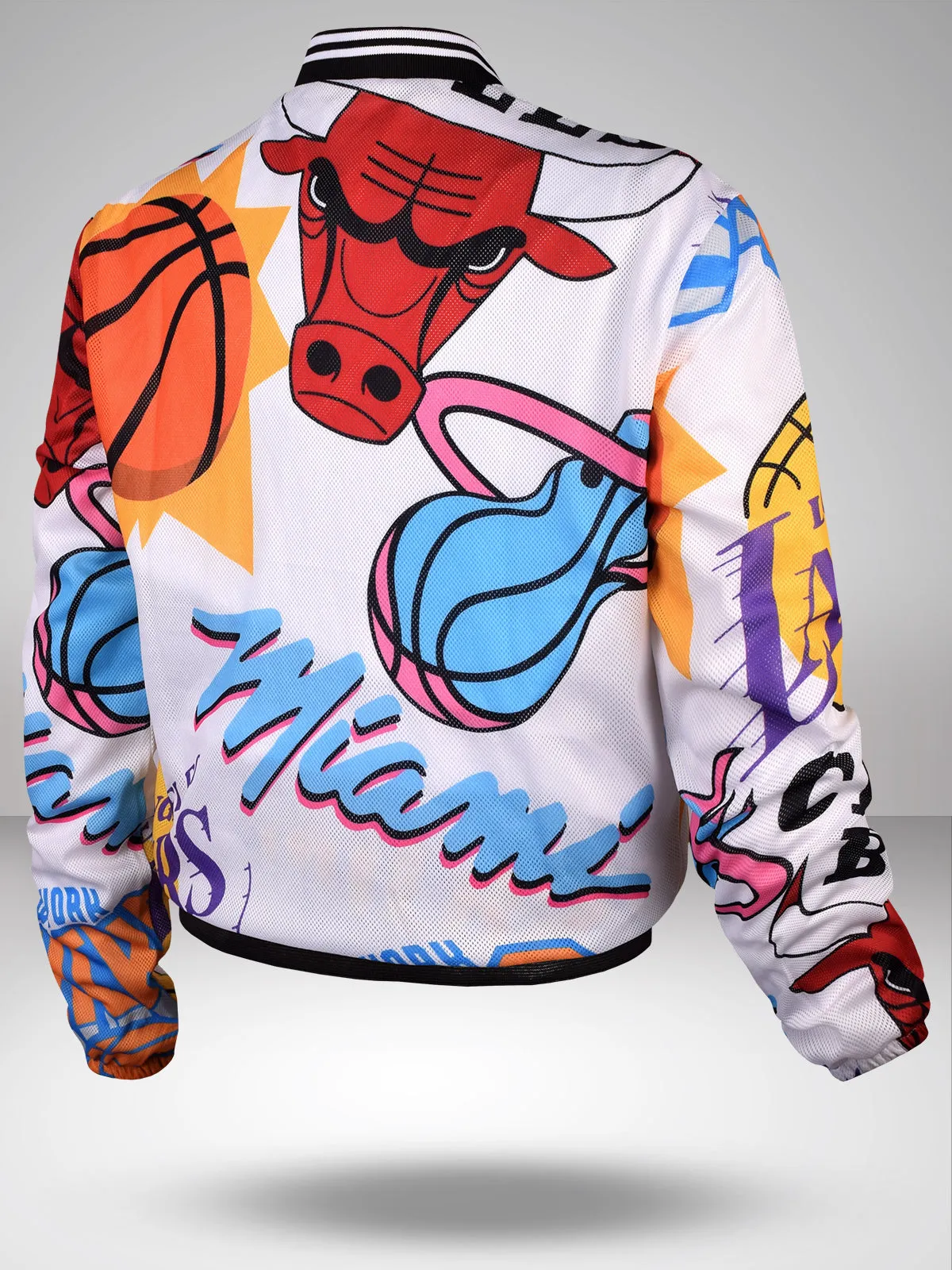 NBA: Women's Logo Mash Crop Jacket - White