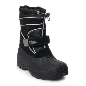 New in box! Boys Totes Todd Black Winter boots in bLack, Sz 3 Medium! Retails $65US