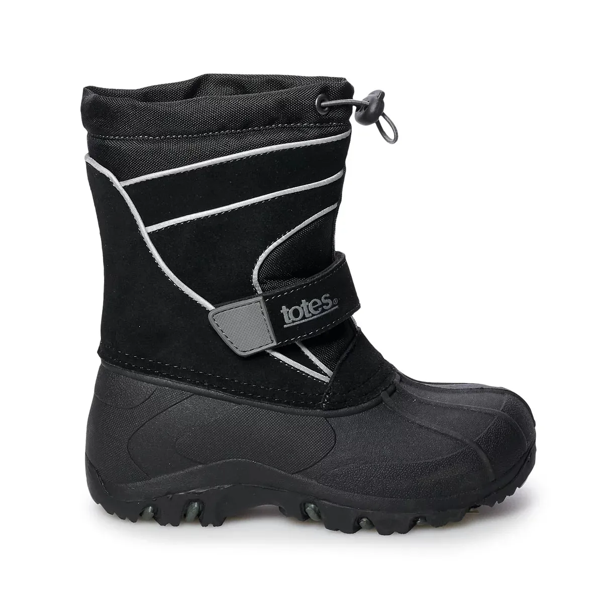 New in box! Boys Totes Todd Black Winter boots in bLack, Sz 3 Medium! Retails $65US