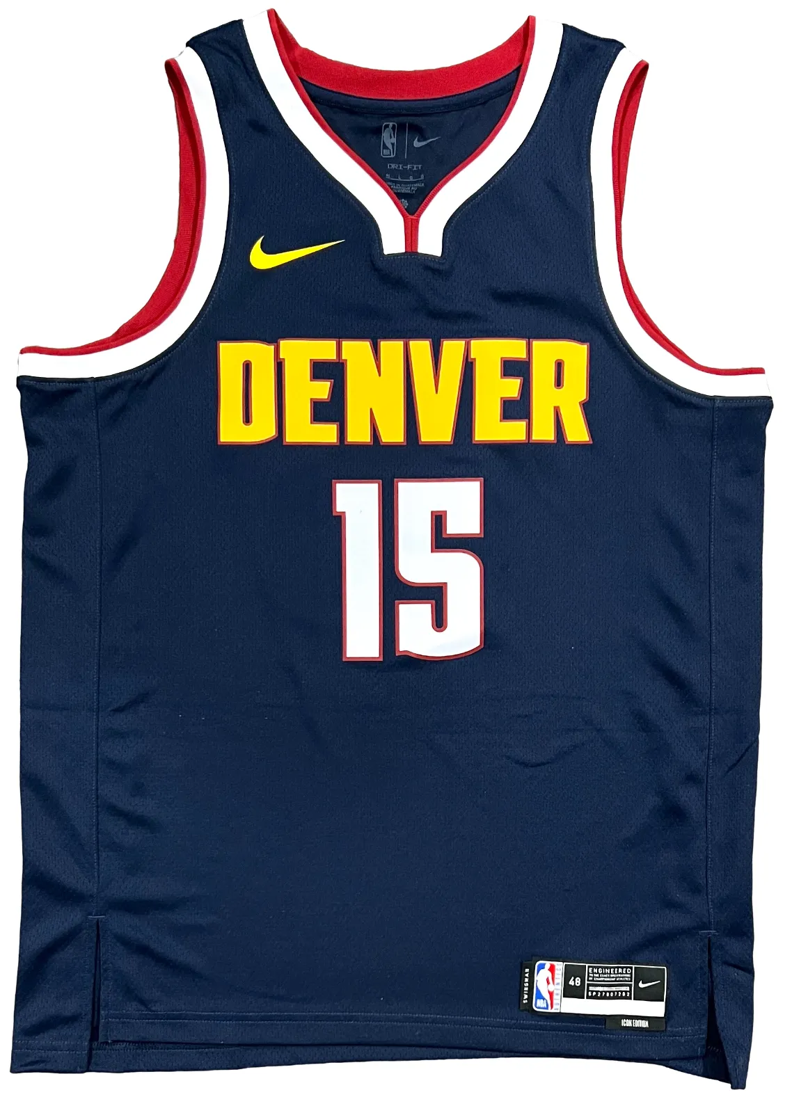 Nikola Jokic Denver Nuggets Signed Navy Nike Icon Swingman Jersey BAS Beckett