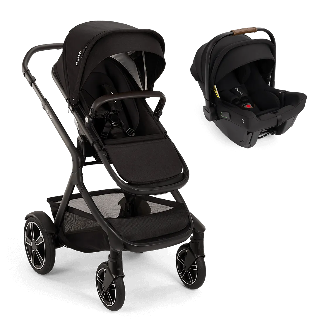 Nuna Demi NEXT Stroller & PIPA Urbn Car Seat - Caviar