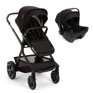 Nuna Demi NEXT Stroller & PIPA Urbn Car Seat - Caviar
