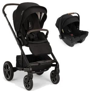 Nuna MIXX Next & PIPA Urbn Car Seat - Caviar (Chocolate Leatherette)