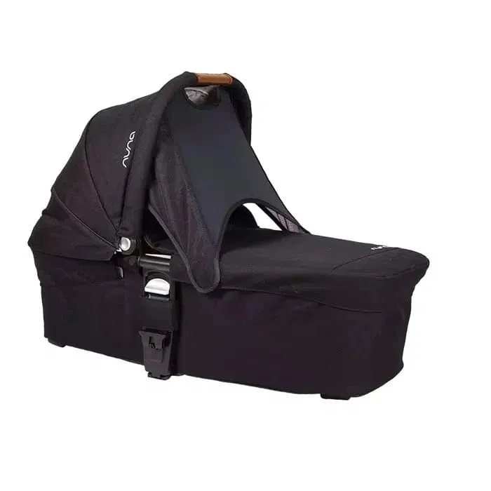 Nuna MIXX Next Pushchair & Carrycot - Caviar (Chocolate & Tan Leatherette)