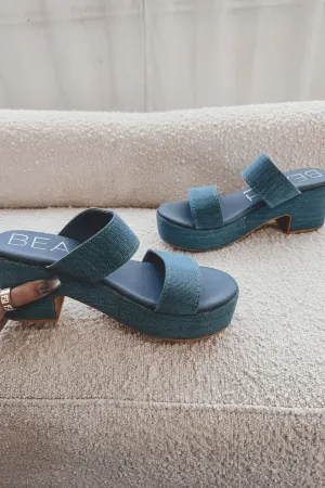 Ocean On My Mind Platform Sandals