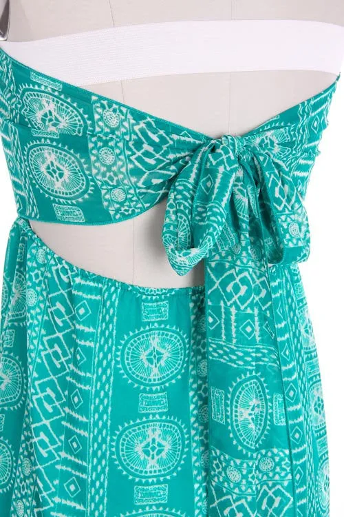 Open Back Maxi Dress with Bow