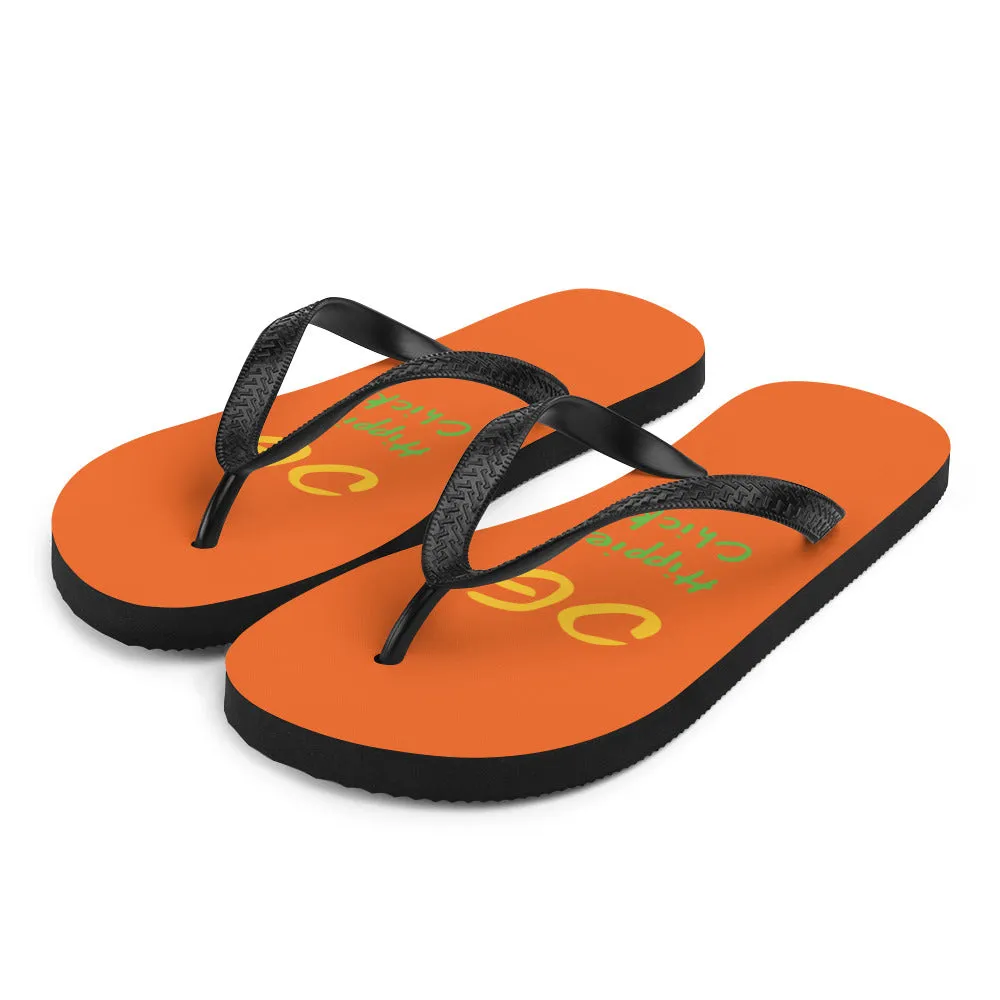 Orange Flip-Flops