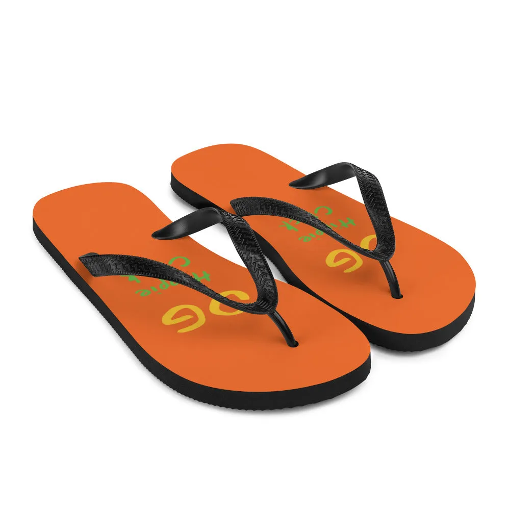 Orange Flip-Flops