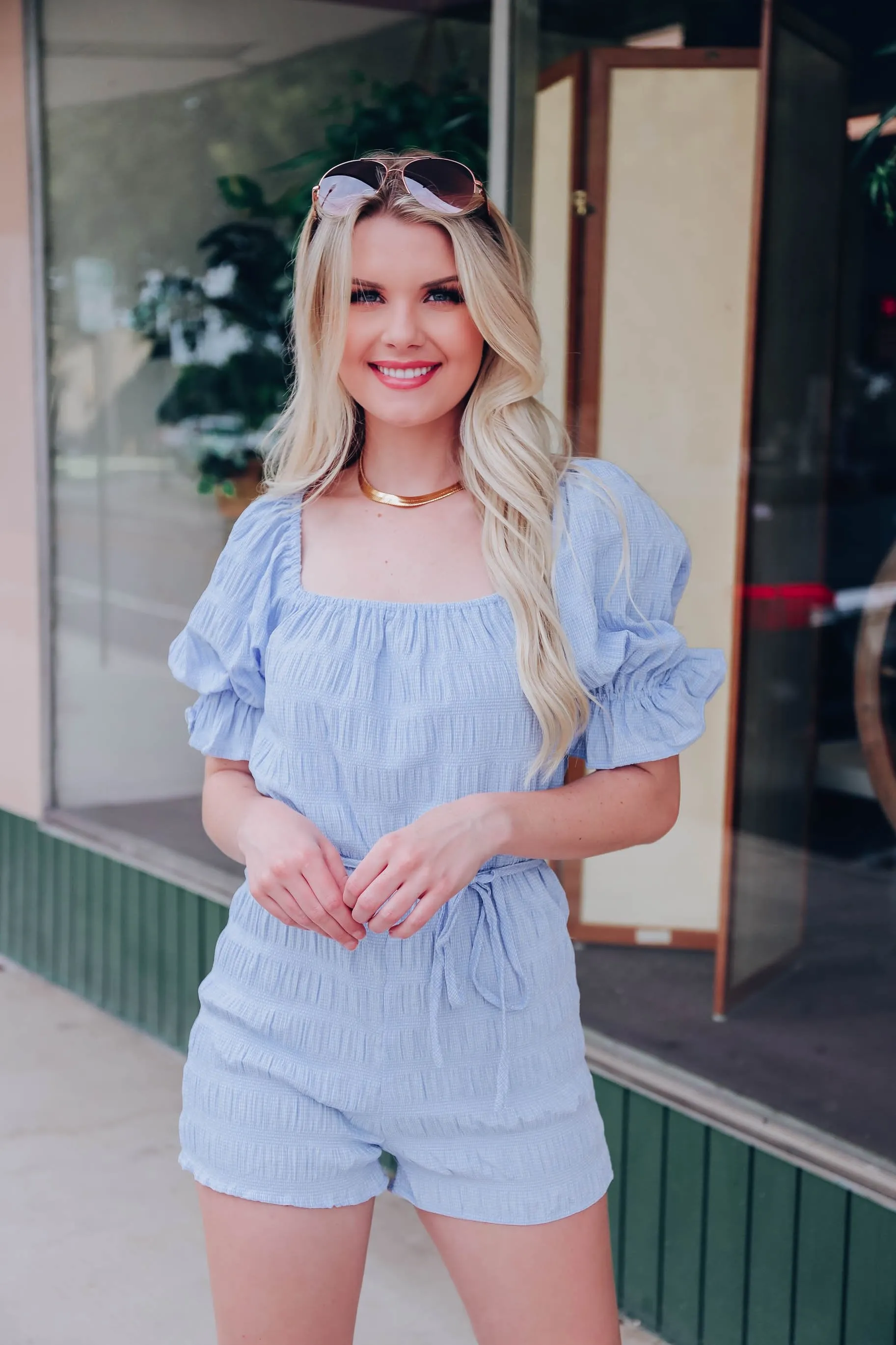 Orleans Seersucker Romper