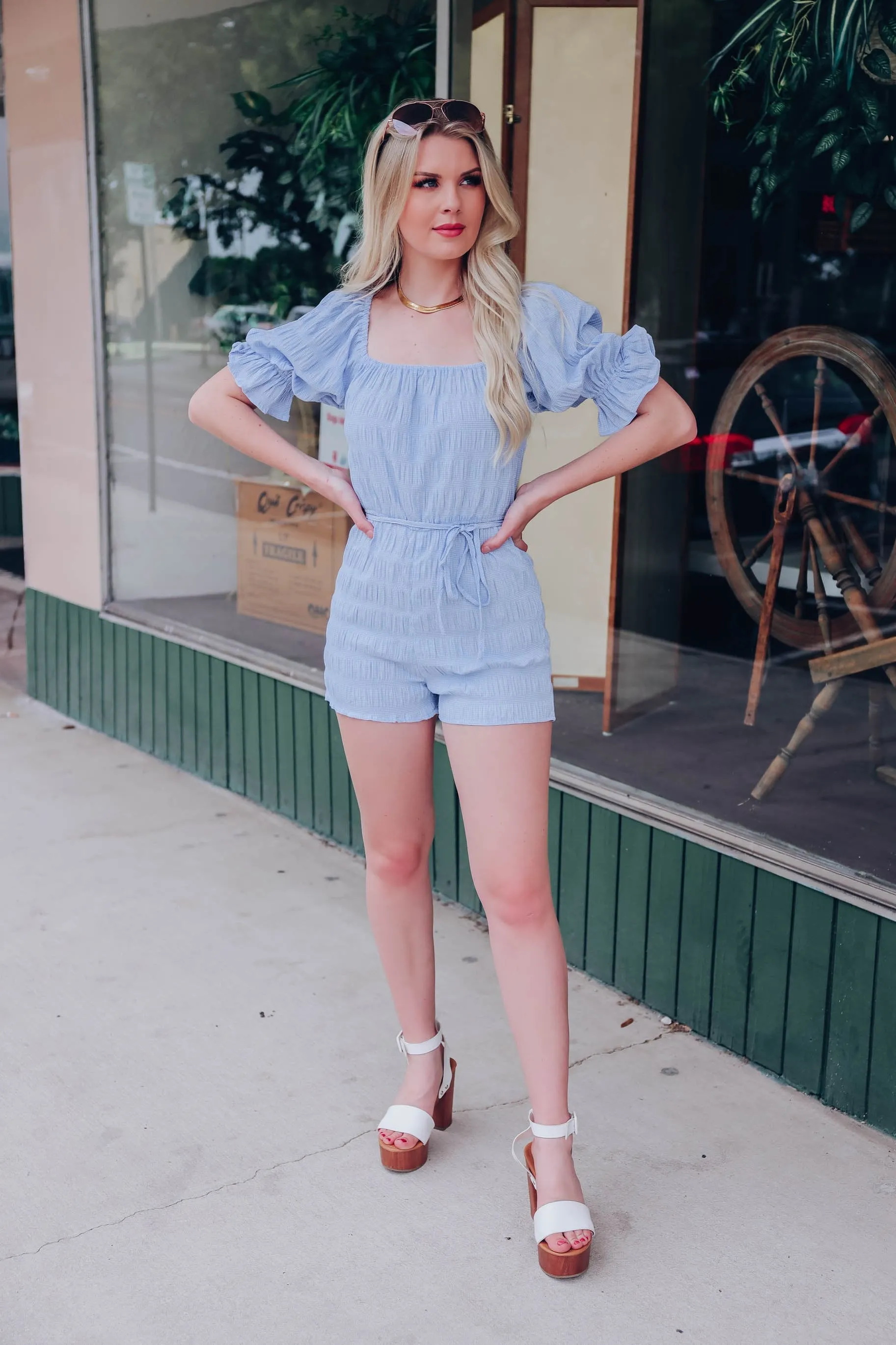 Orleans Seersucker Romper