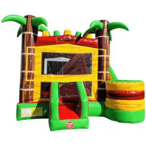 Palm Tree Bounce House Combo XL Wet/Dry