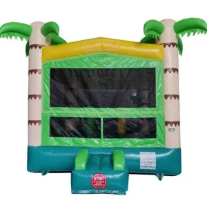 Palm Tree Bounce House with Hoop