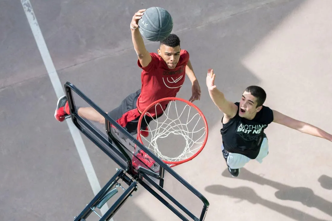 Panier de basket sur pied réglage facile 2,40m à 3,05m - B700 pro