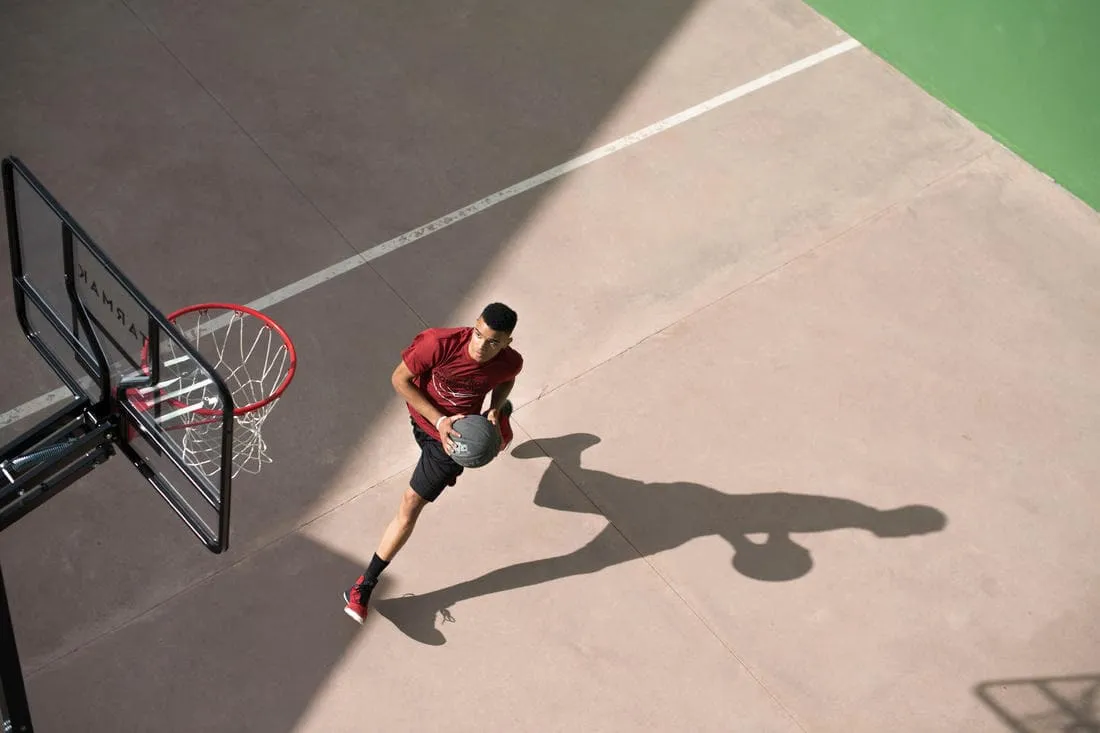Panier de basket sur pied réglage facile 2,40m à 3,05m - B700 pro