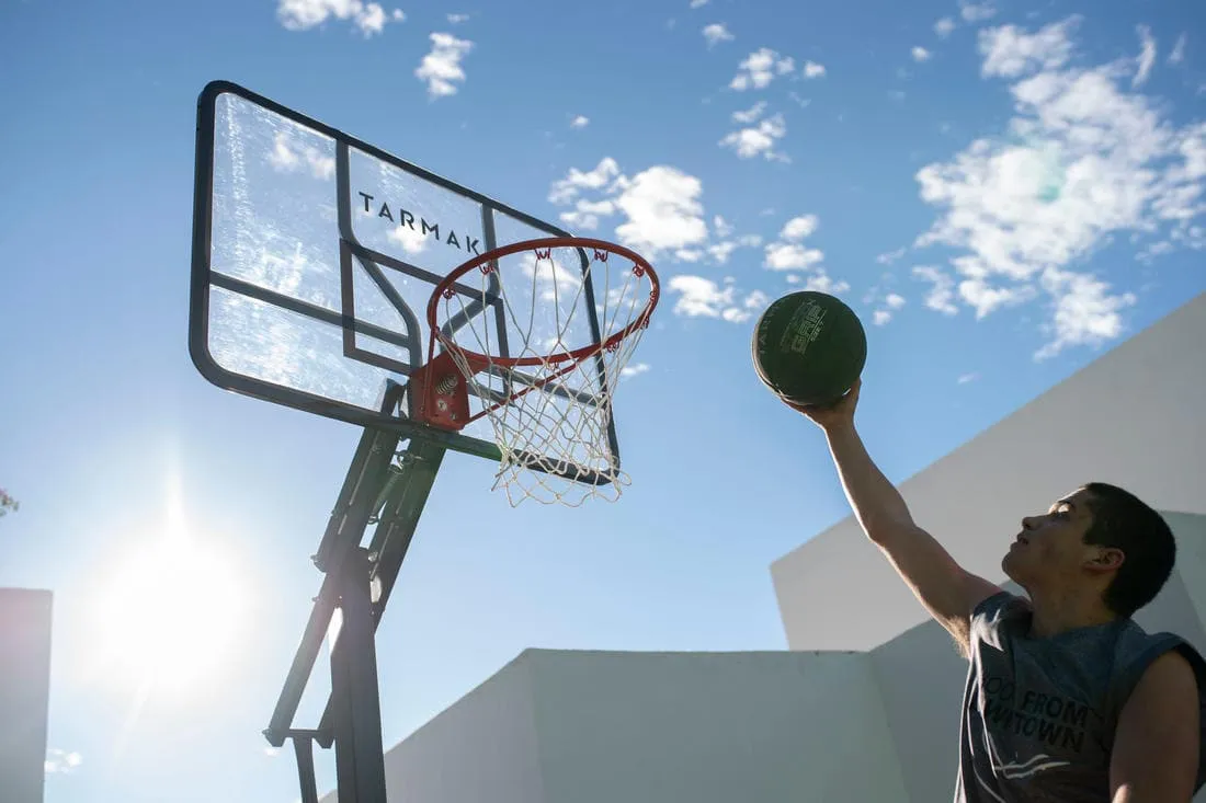 Panier de basket sur pied réglage facile 2,40m à 3,05m - B700 pro
