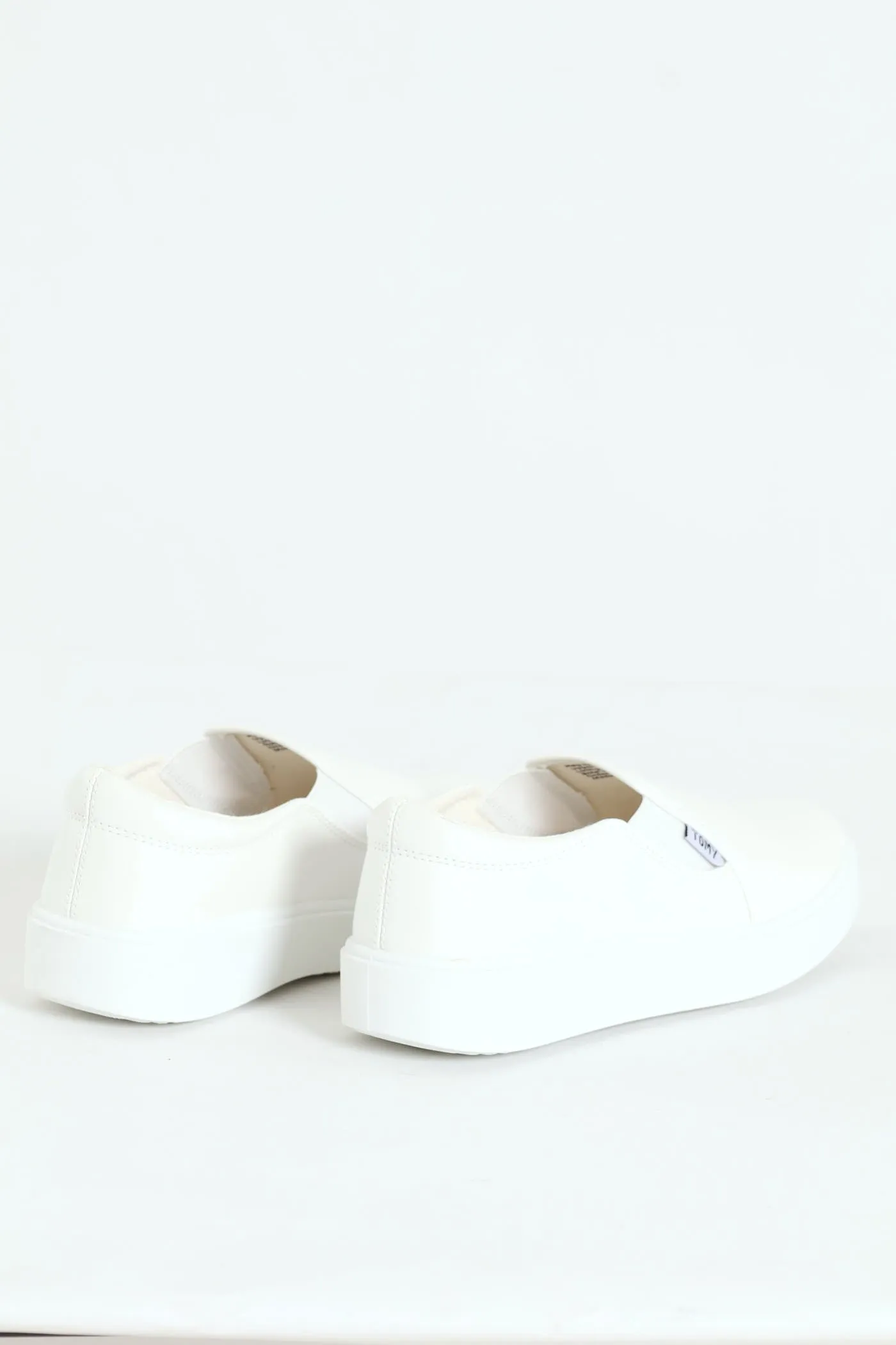 Parker Side Gusset Slip On - White
