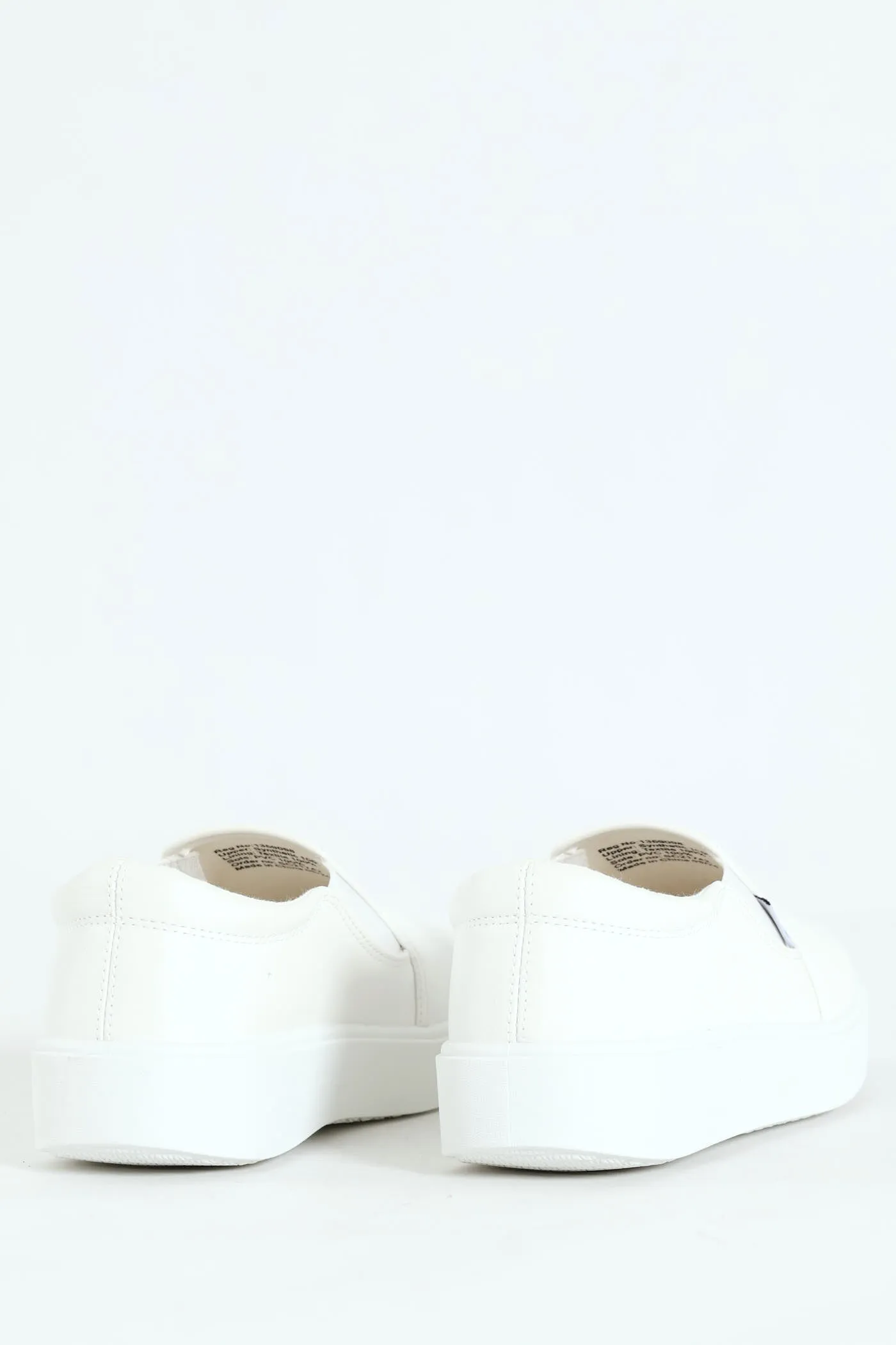 Parker Side Gusset Slip On - White