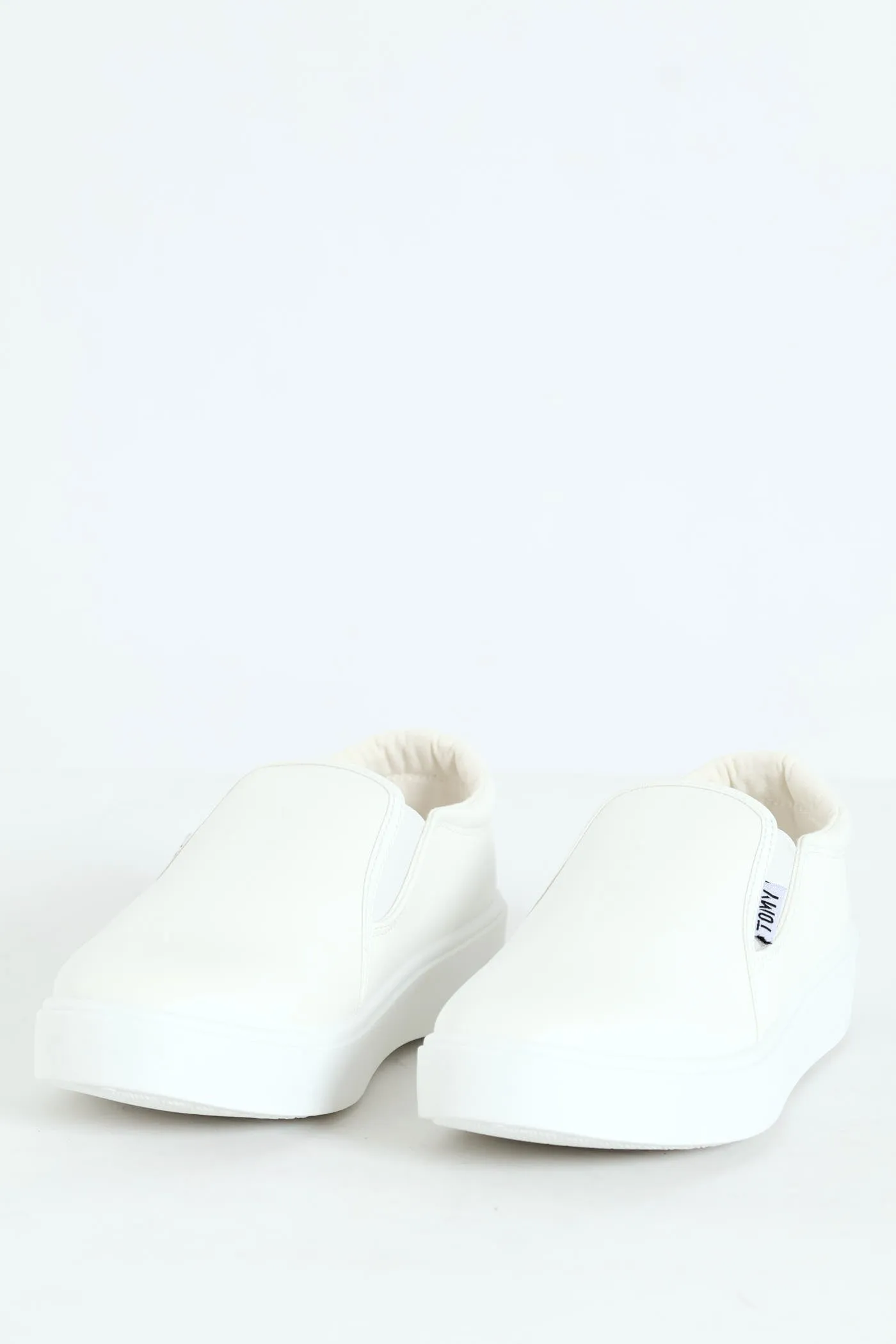 Parker Side Gusset Slip On - White