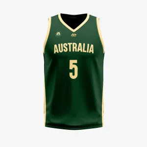 Patty Mills Australian Boomers 2023 FIBA Basketball World Cup Jersey - Green
