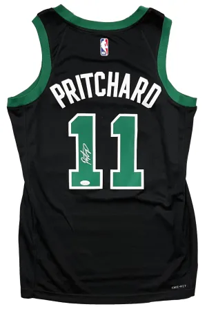Payton Pritchard Celtics Signed Black Jordan Statement Swingman Jersey JSA