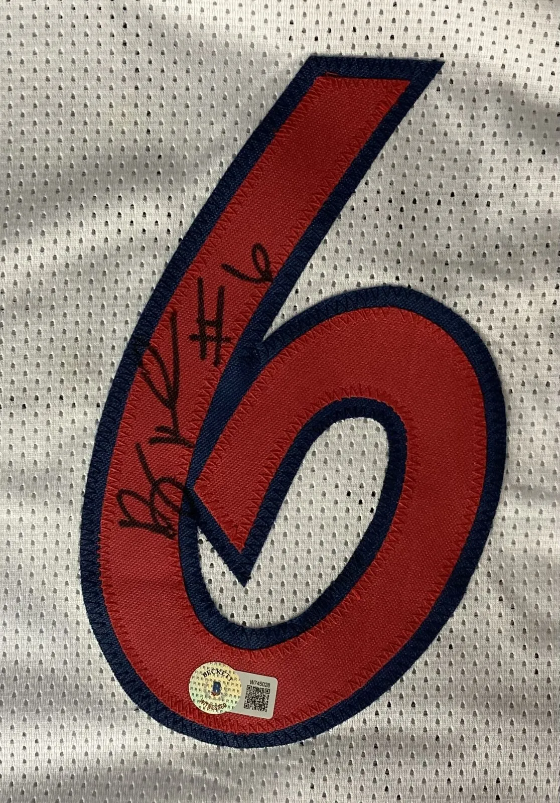 Penny Hardaway Signed White Olympic Basketball Jersey BAS ITP