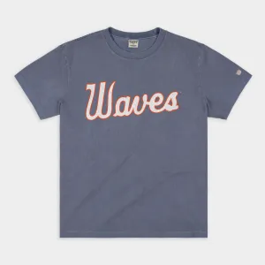 Pepperdine Waves 1970s Basketball Script Vintage Heavyweight Tee