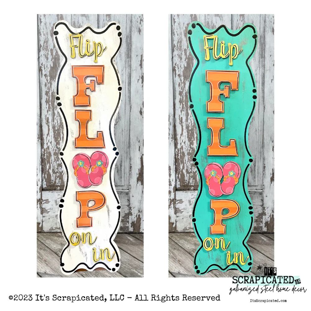 Porch Candy® - FLIP FLOP ON IN (Orange & Pink) - Design Set