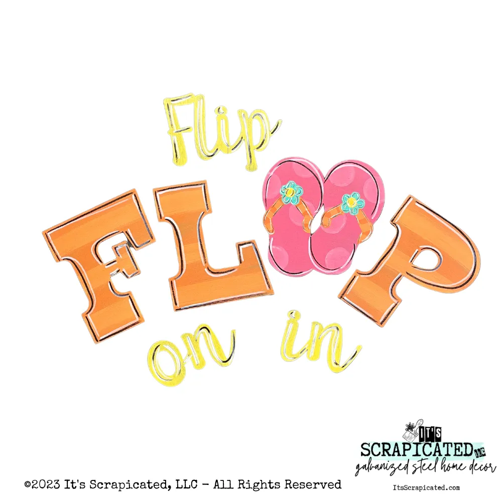 Porch Candy® - FLIP FLOP ON IN (Orange & Pink) - Design Set