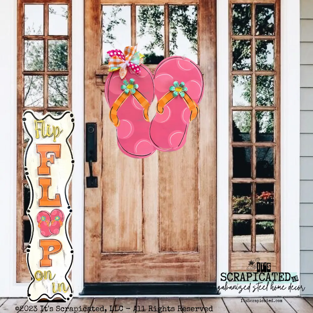 Porch Candy® - FLIP FLOP ON IN (Orange & Pink) - Design Set