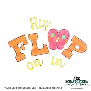 Porch Candy® - FLIP FLOP ON IN (Orange & Pink) - Design Set
