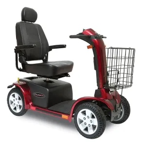 Pride Pursuit ES 4-Wheel Scooter, Reclining High Back Seat w/Sliders and Headrest (18"x18")