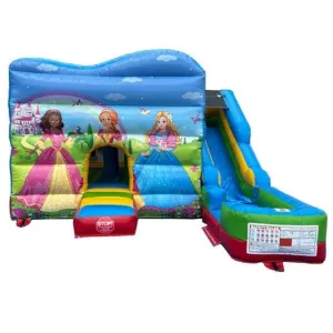 Princess Bounce House Combo with Removable Pool with Slide