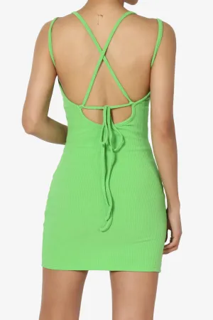 Rays Criss-Cross Back Bodycon Mini Dress