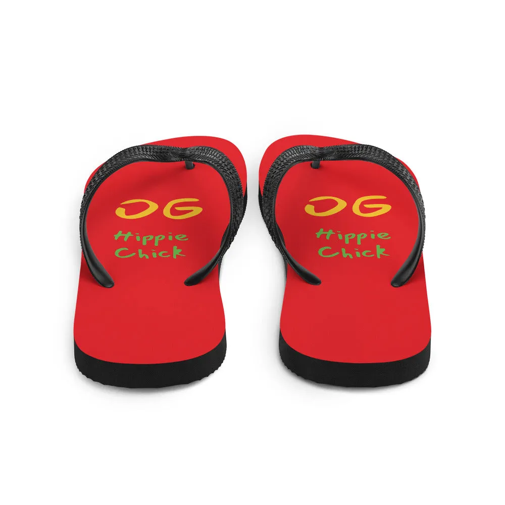 Red Flip-Flops