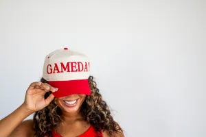 Red Gameday Wrap Around Vintage Trucker Hat