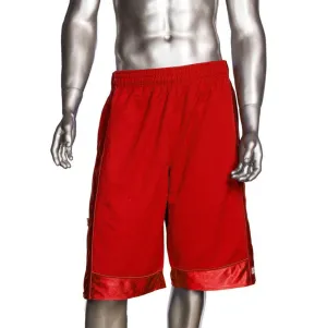 Red Men's Pro Club Mesh Jersey Basketball Shorts