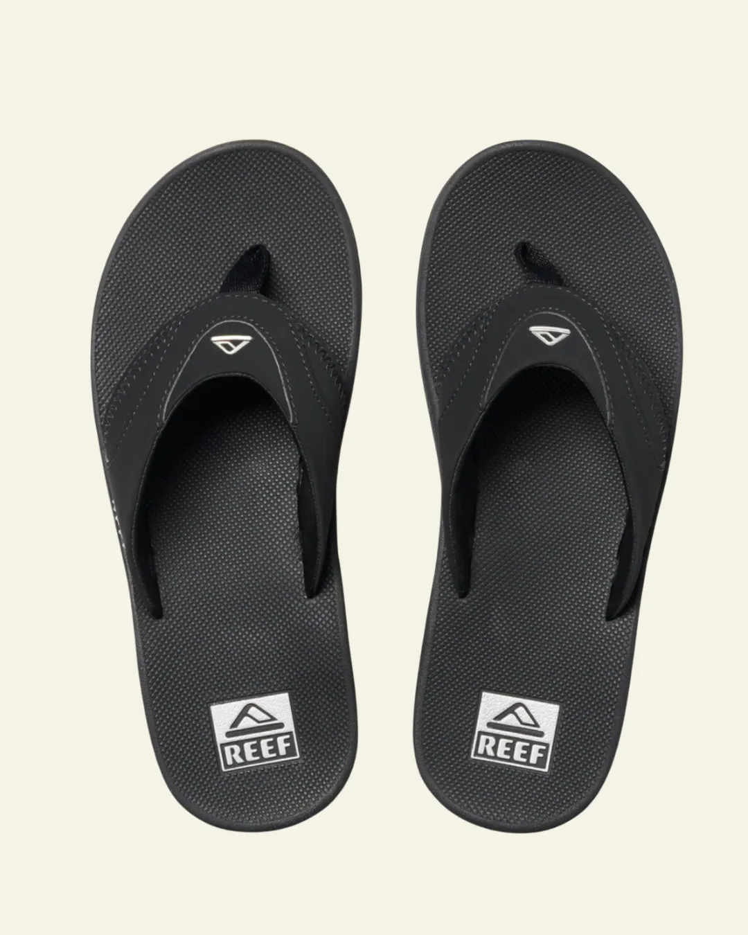 Reef | Fanning Sandal | Black   Silver