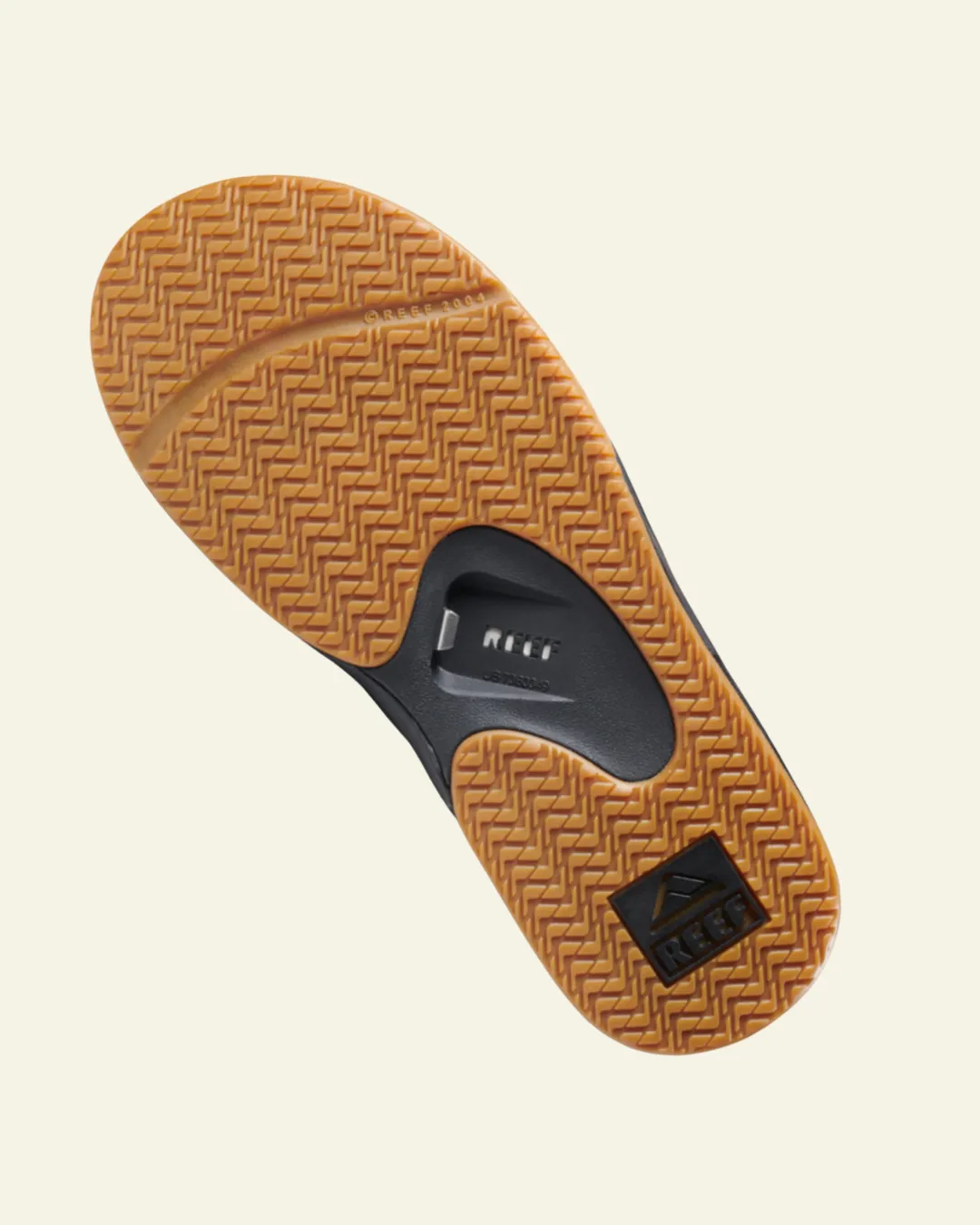 Reef | Fanning Sandal | Black   Silver