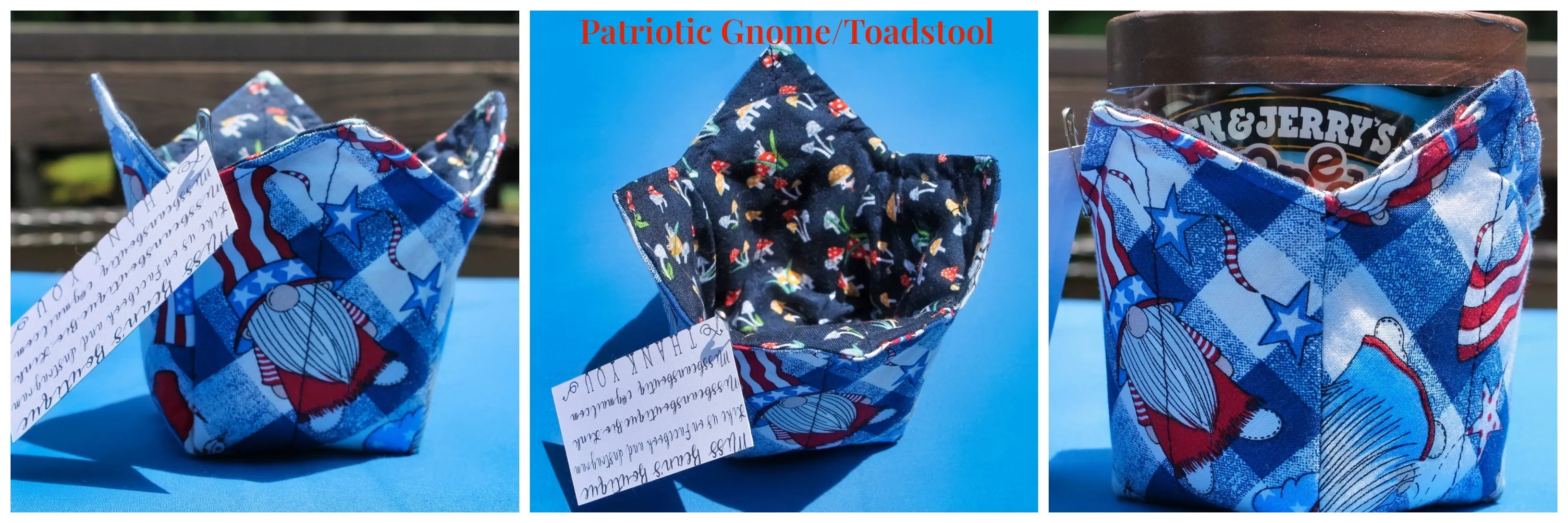 Reversible Ice Cream Pint Cozies