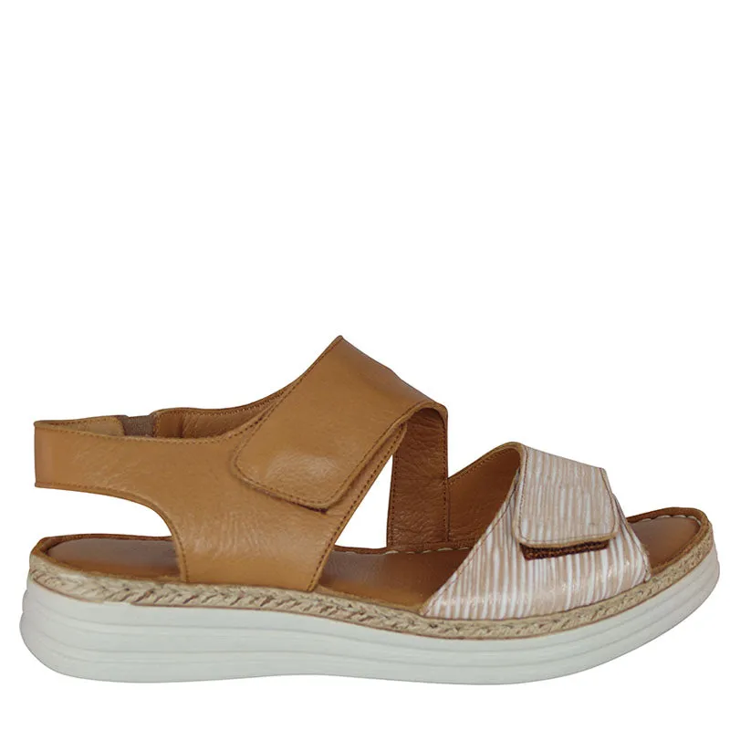 RHONDA - TAN LEATHER FS