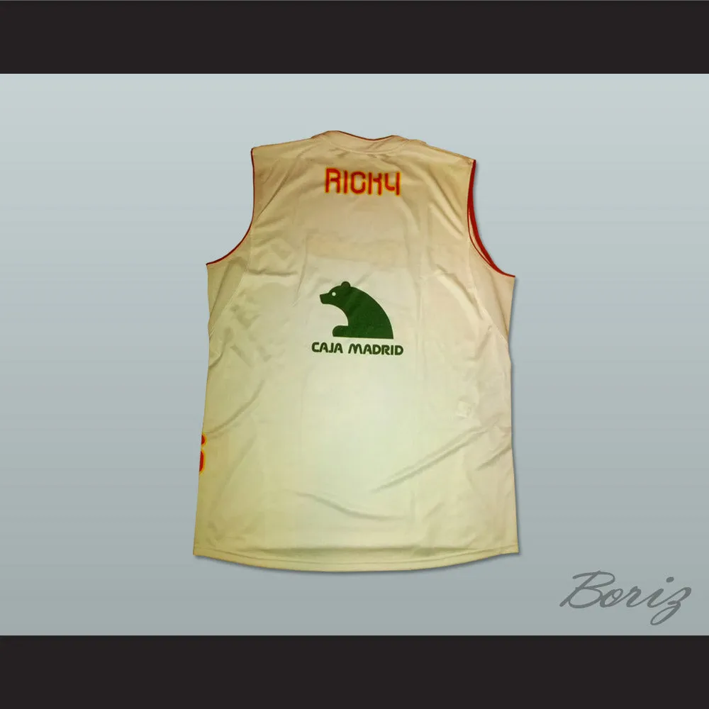 Ricky Rubio 6 Espana Spain National Team White Basketball Jersey