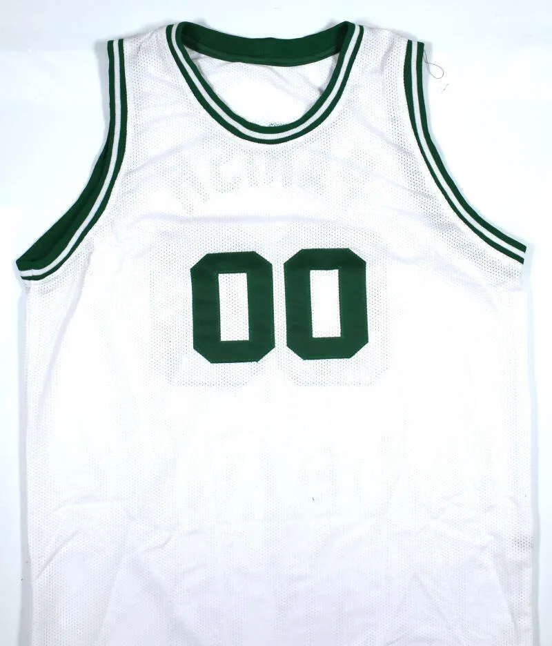 Robert Parish Autographed White Pro Style Basketball Jersey - Beckett W Hologram